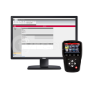 Das Bild zeigt einen schwarzen Dell-Computerbildschirm...