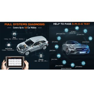 Foxwell i50PRO Diagnosegerät für alle Fahrzeugmodelle OBDII Diagnose Scanner Android 5.5 Touchscreen