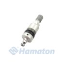 Hamaton Alu Clamp In Ventil für Hamaton EU-PRO, OE-R, Tech und Alcar Sensoren Ersatzventil Silber